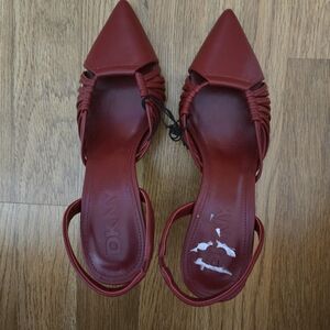 DKNY Women's Red Slingback Shoes